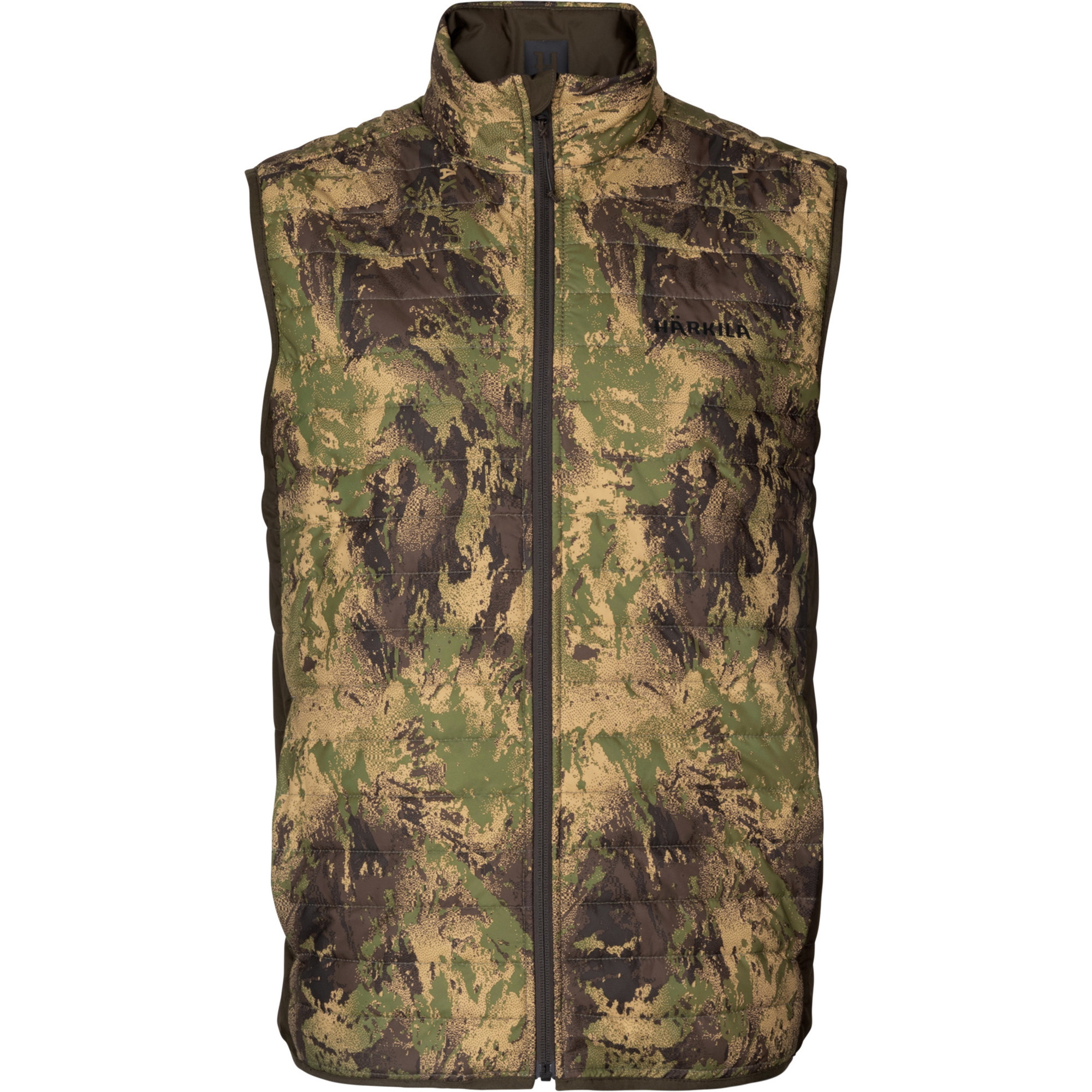 2026 Harkila Männer Hirsch Jäger Camo Reversible Packbare Weste 1201150 - Willow Green / AXIS MSPForest